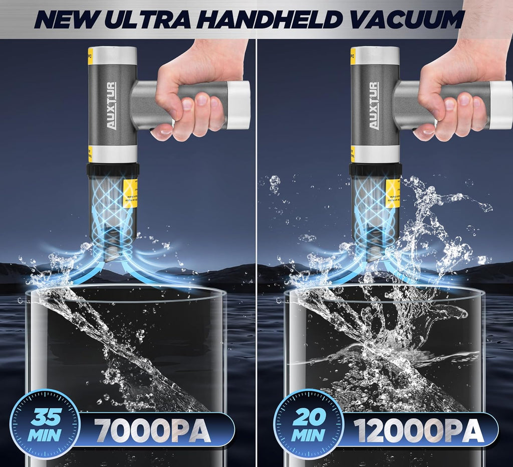 3 in 1, 12000PA Wireless Handheld Vacuum Cleaner for Computer and Car Cleaning