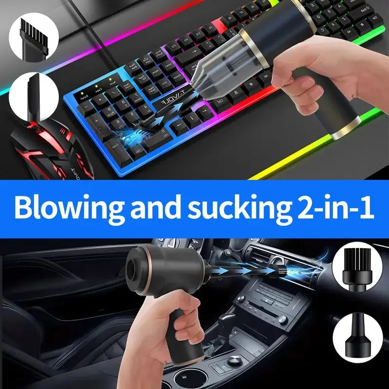 95000Pa Car Vacuum Cleaner Strong Suction Mini Duster Portable Wireless Vacuum Cleaners Powerful Cleaning Machine for Cars Home