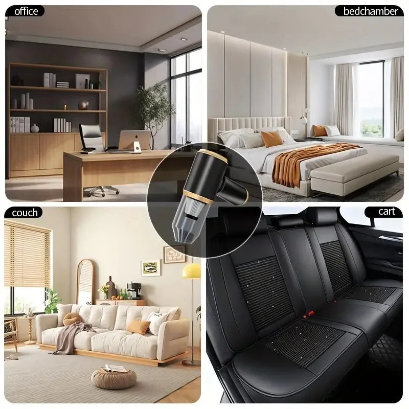 95000Pa Car Vacuum Cleaner Strong Suction Mini Duster Portable Wireless Vacuum Cleaners Powerful Cleaning Machine for Cars Home